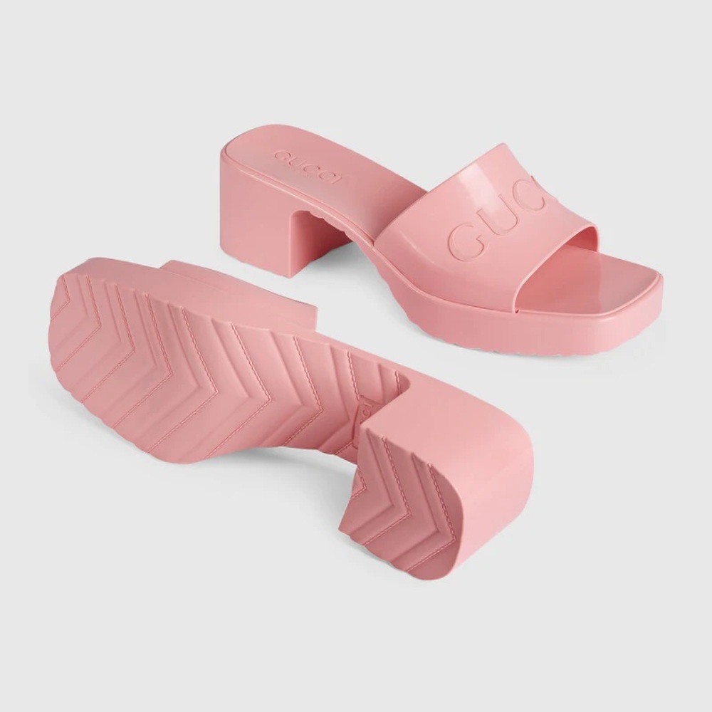 Gucci Women's Rubber slide sandal